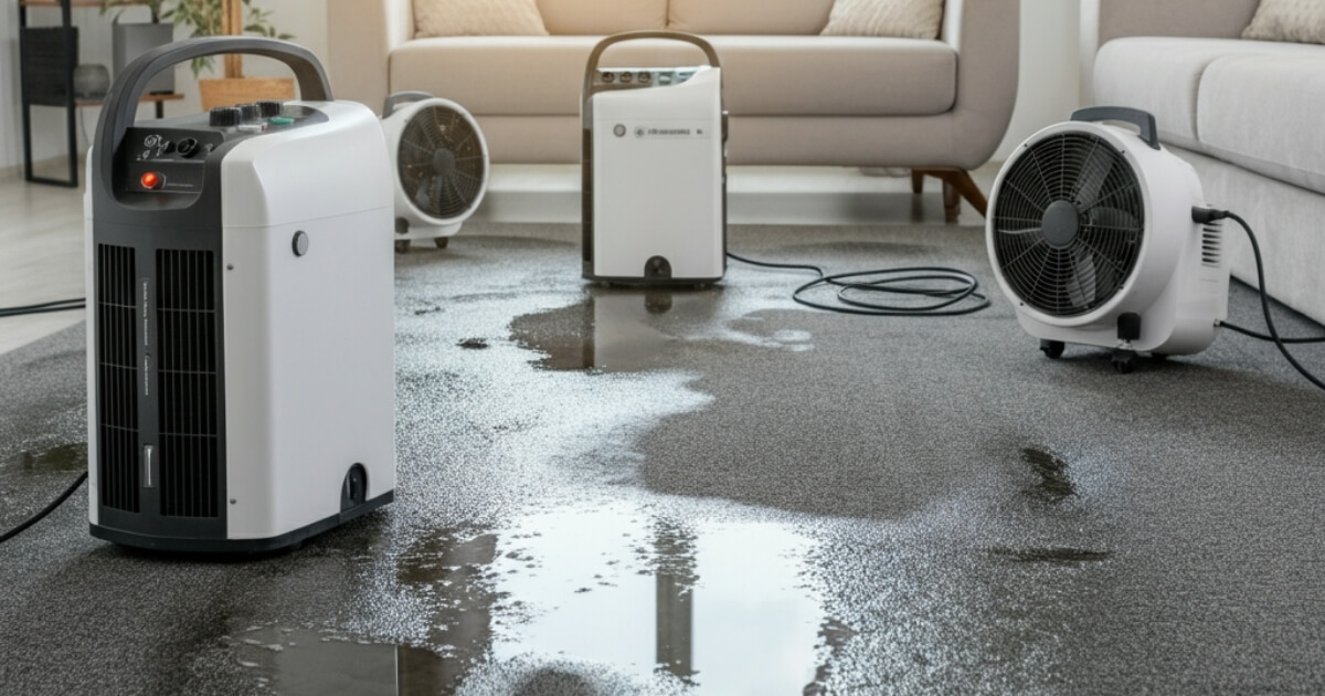 Dry a Flooded Carpet