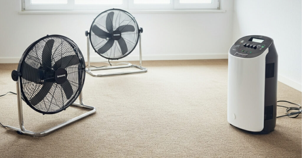 How Long to Dry After Carpet Cleaning | By Method, Fabric & Room Conditions