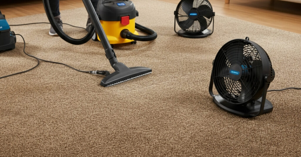 How to Handle Different Carpet Types for Carpet Drying 