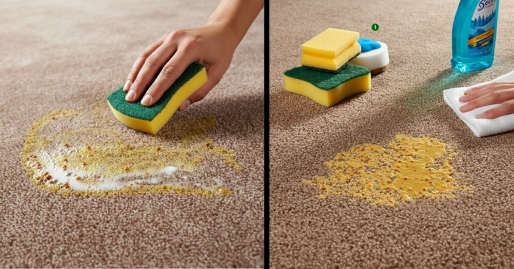 How to Get Mustard Stain Out of Carpet | Fast, Safe & Effective Methods