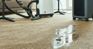 wet carpet not drying