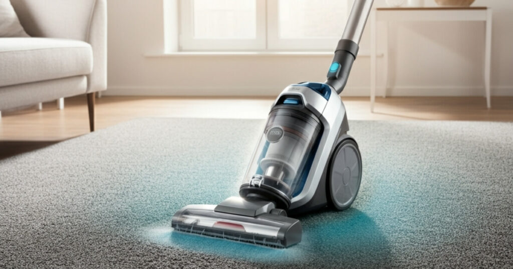  Vacuum to dry carpet