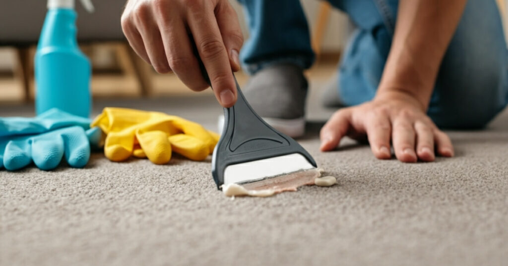 Why Gum Sticks to Carpet Fibers