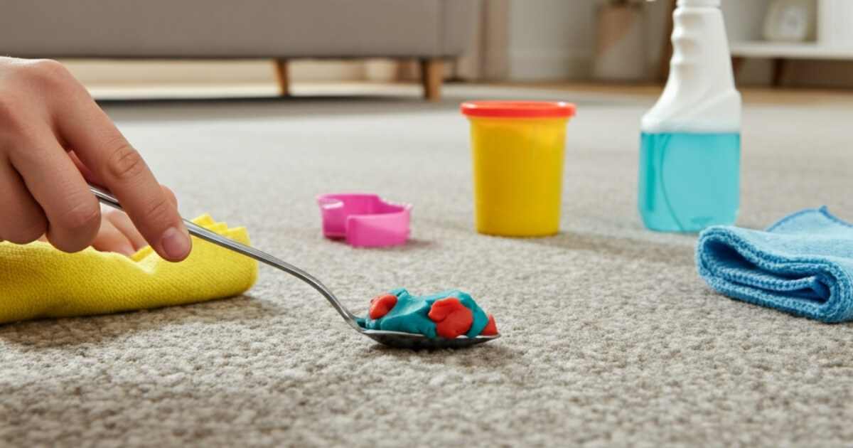 remove gum from carpet