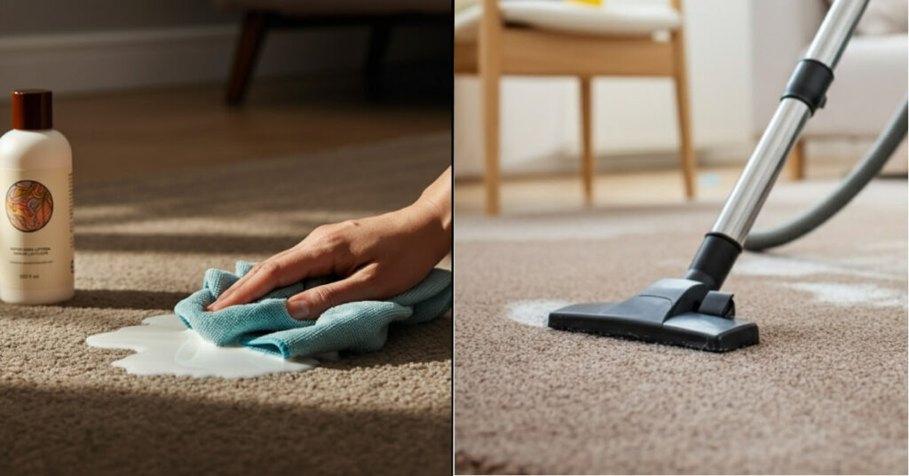 What to Do Immediately After a Lotion Spill