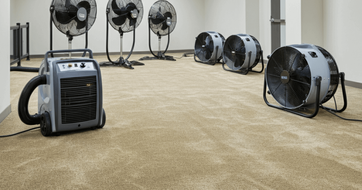 how-to-use-fans-to-dry-a-carpet-fast